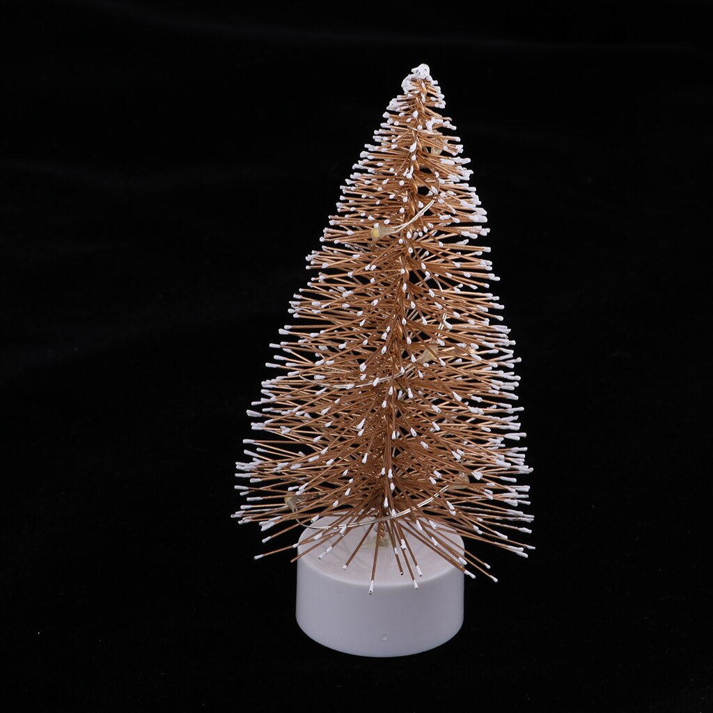 1/12 Miniatuur Led Licht Kerstboom, Mini Xmas Boom Model Voor Poppenhuis Of Micro Landschap Decoratie, 13Cm