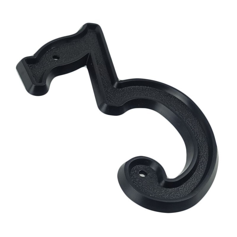 Big House Number 139mm Height Door Address Number Digits ABS Plastic Black House Door Address Sign 5-1/2 inch. #3