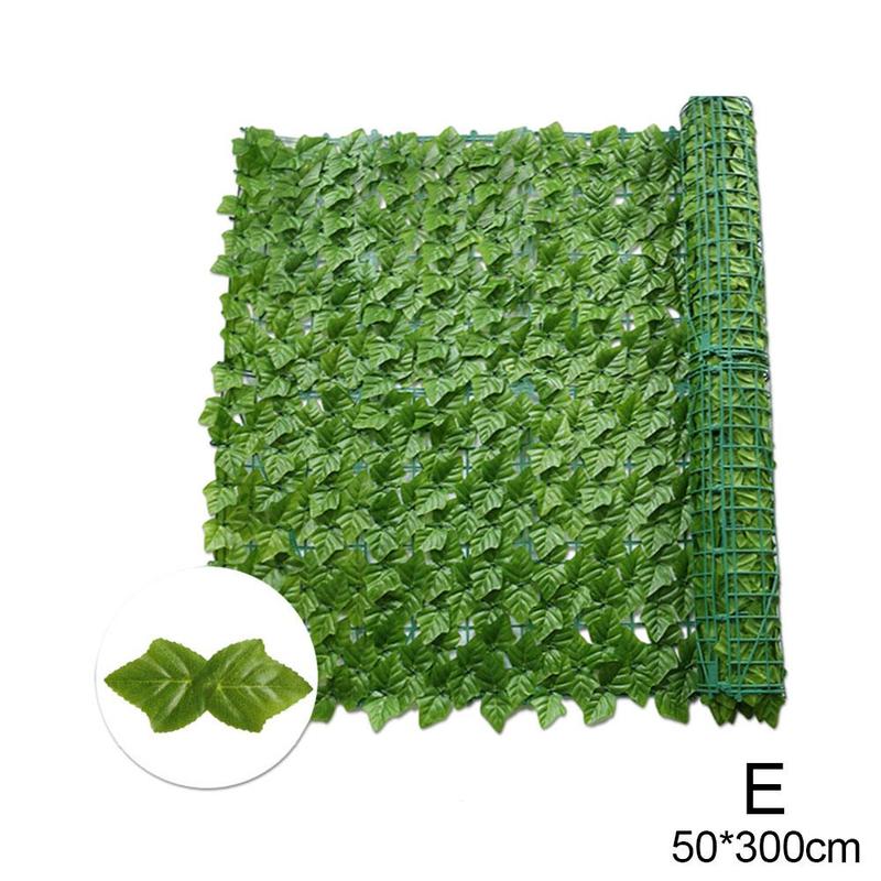 0.5x3m/0.5x1m Artificial Ivy Privacy Fence Screen Artificial Hedges Fence And Faux Ivy Vine Leaf Decoration For Outdoor Decor: E