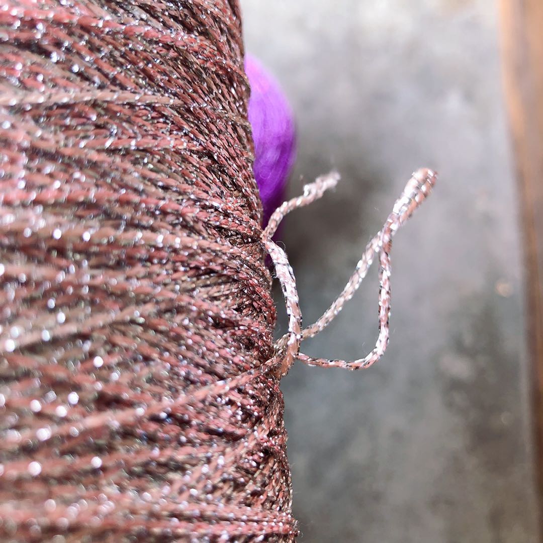 Hilo de ganchillo para tejer a mano, hilo fino hueco, oro, plata, seda brillante, metalizado, hilo aguja, artesanal, bolsa de oso hecho a mano, 500g: Pink-B 500g