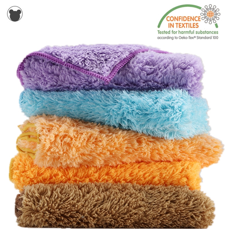 Brand Housekeeping Cleaning Cloth Super Water-absorbent Rag Fluffy Kitchen Towels Duster Dishcloth Scouring Pad Plush Dish Towel