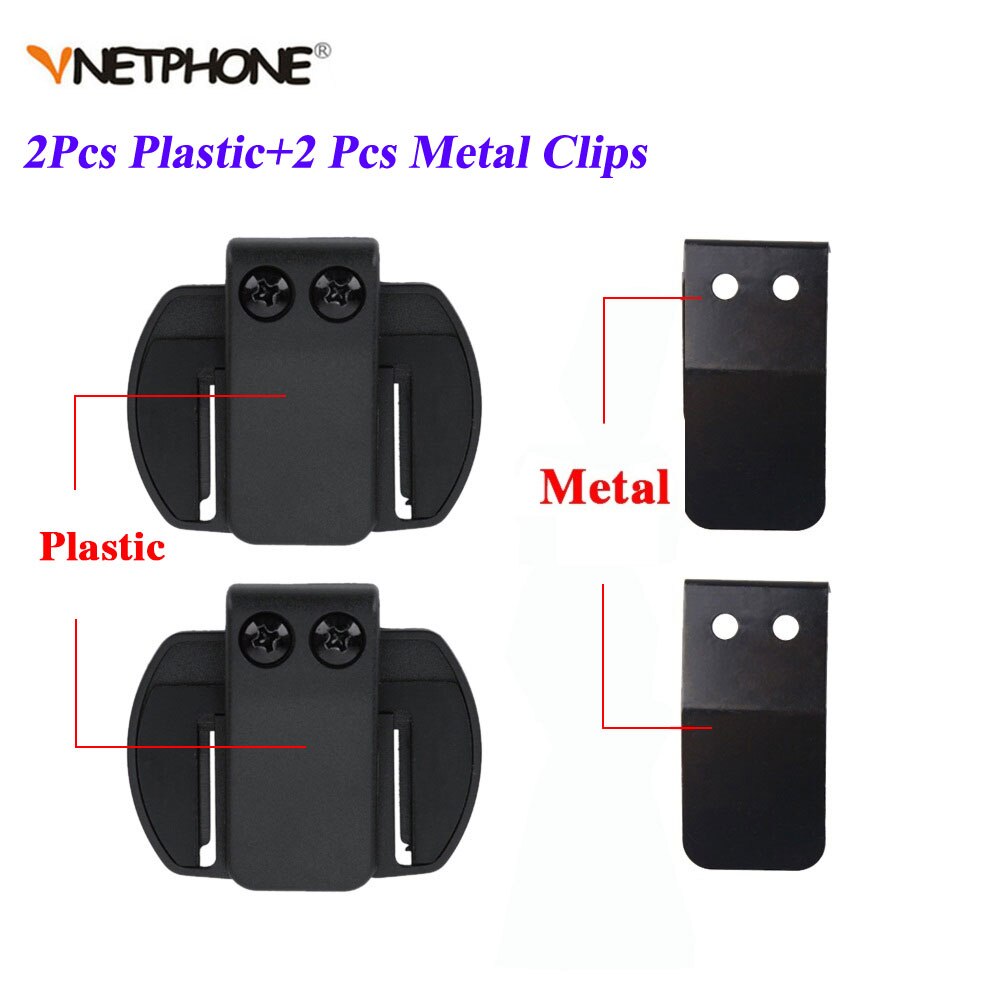 V6 Clip guarnizione in metallo + staffa a Clip adatto per interfono V6 V4  moto BT Interphone casco auricolare Bluetooth interfono – Grandado