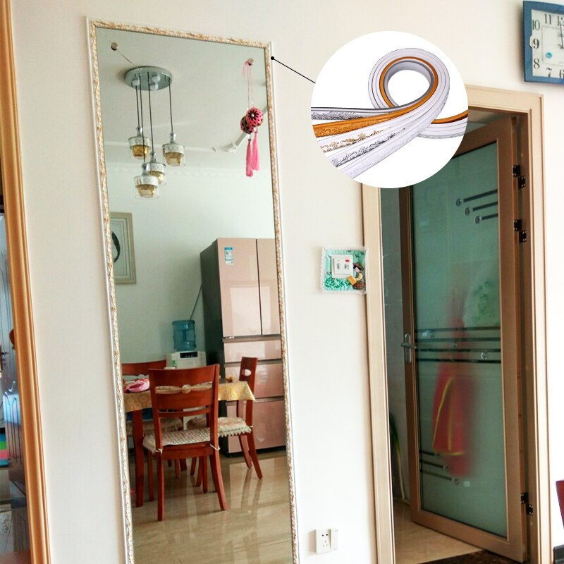 Plaster line living room background wall decorative border PVC line door frame line