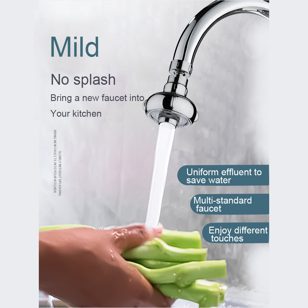 360 Graden Keuken Kraan Adapter Voor Water Saving Tap Douche Filter Twee Modus Flexibele Kraan Nozzle Voor Keuken Waterbesparing