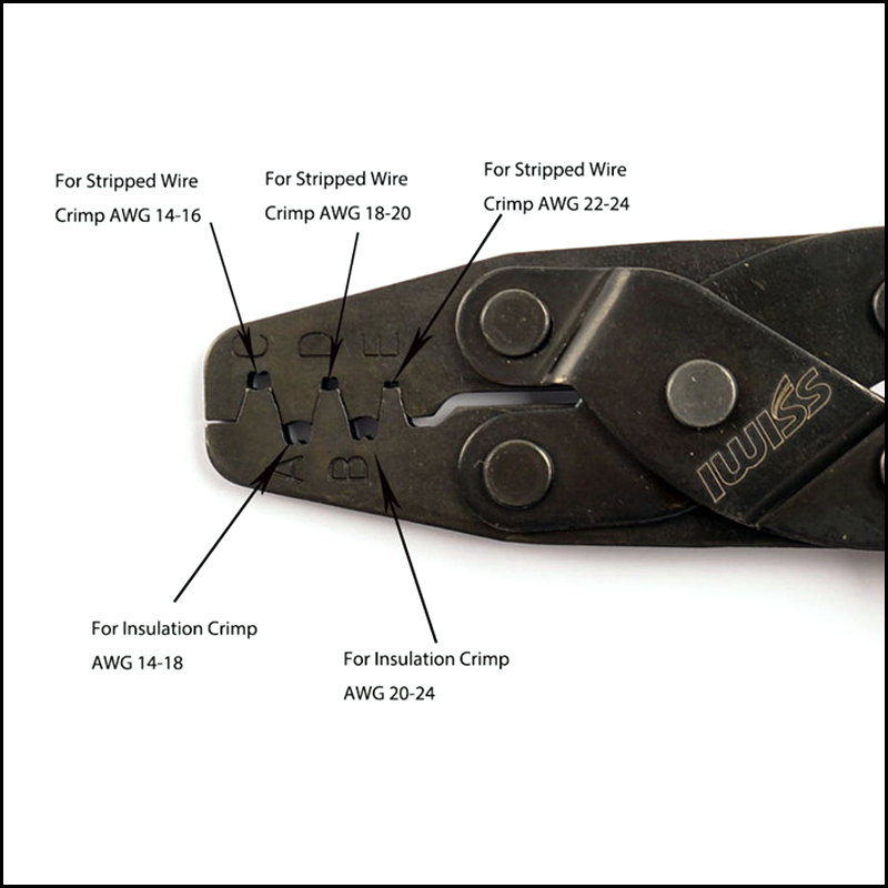 Automotive Terminal Crimp Wiring Harness Tool Style Plier Crimper Plier Tool for Molex Style DELPHI AMP TYCO Terminals Crimper