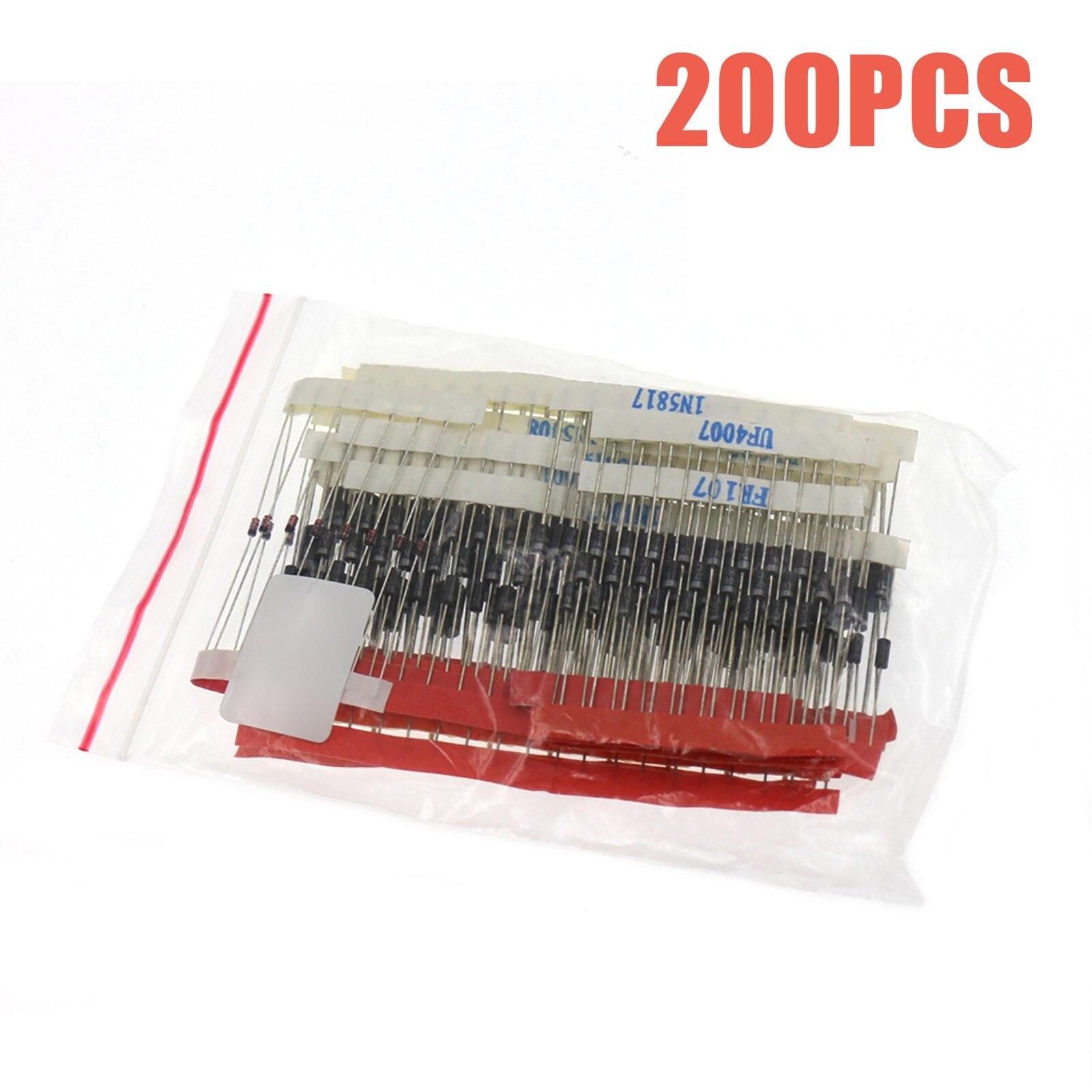 200Pcs Fast Switching Diode Gevarieerd Kit 14 Soorten 200 Diode Sample Pakketten 1n5404 1n4007 Rl207 Uf4007, etc.