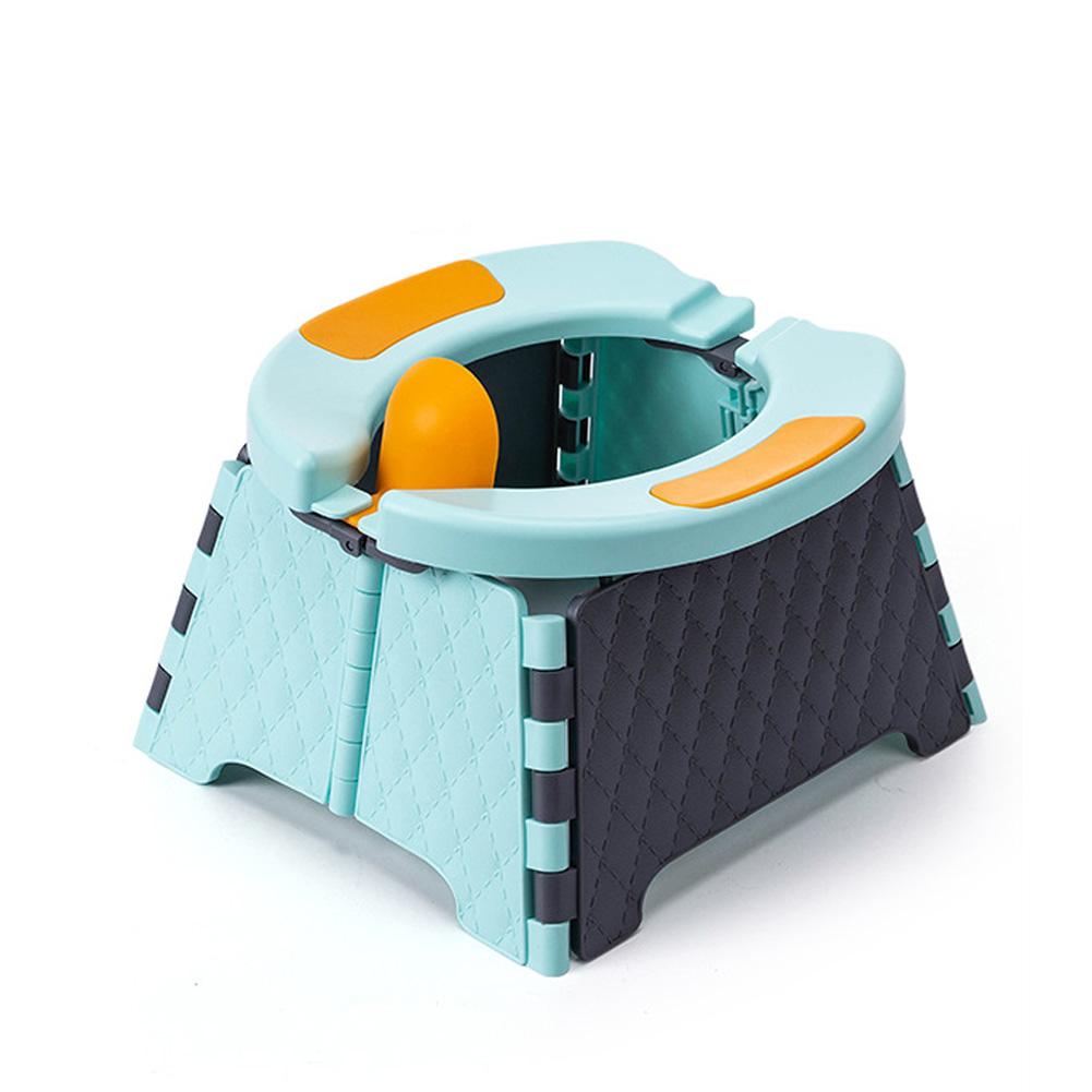 Baby Pot Portable Foldable Toilet Training Seat Pot for Kids Potty Training Seat Baby Toilet Bowl Pot Training Potty Toilet: Blue