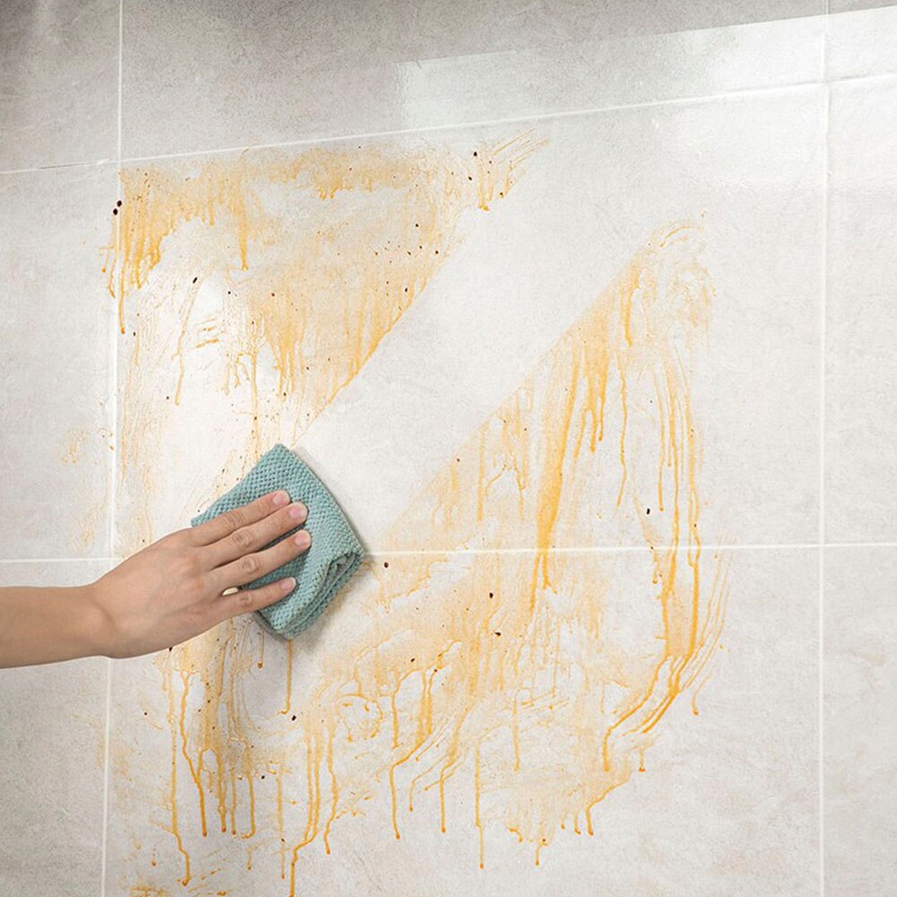 Vanntett oljetett veggklistremerke tapet kjøkkenskap backsplash veggbeskytter gjennomsiktig selvklebende klistremerke 70*45cm