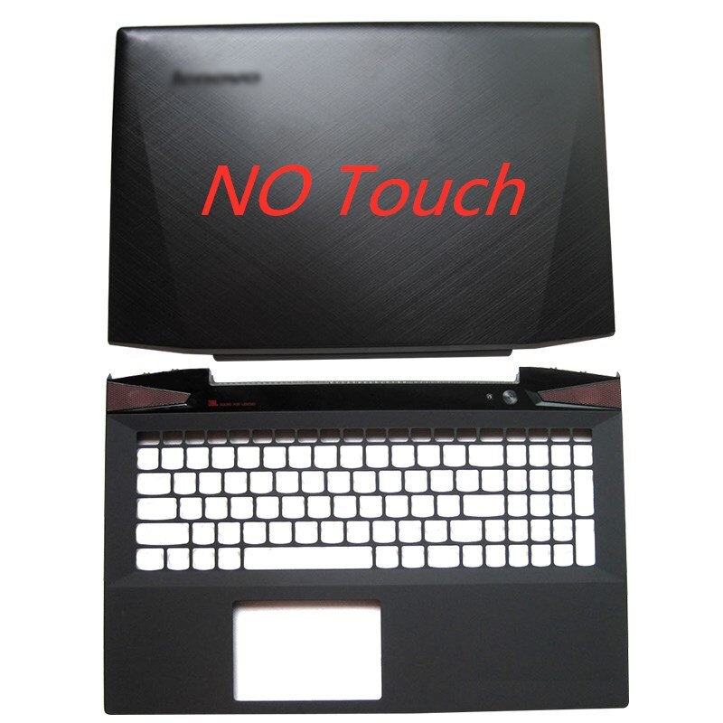 Capa traseira para laptop lcd, moldura frontal/dobradiça/palmrest/capa inferior para lenovo y50 Y50-70, sem toque am14r000400 com touch am14r000300: NO Touch AC