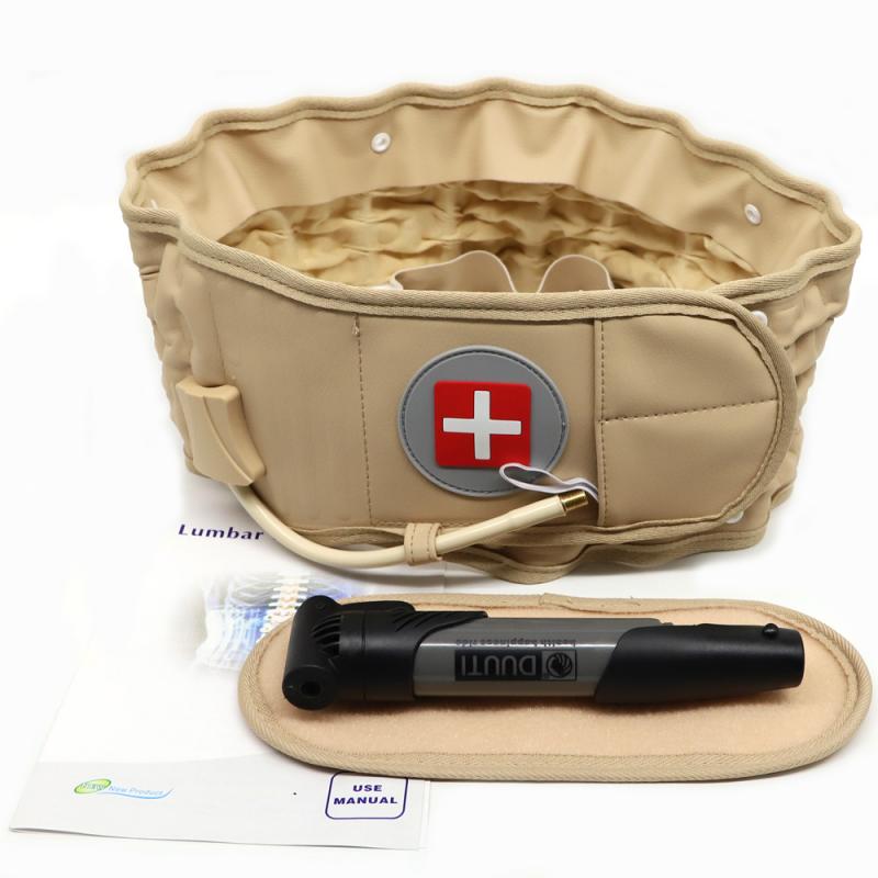 Cintura instrumento de massagem coluna lombar tração pneumática cintura descompressão volta cinta cinto alívio da dor relaxamento do corpo: Default Title