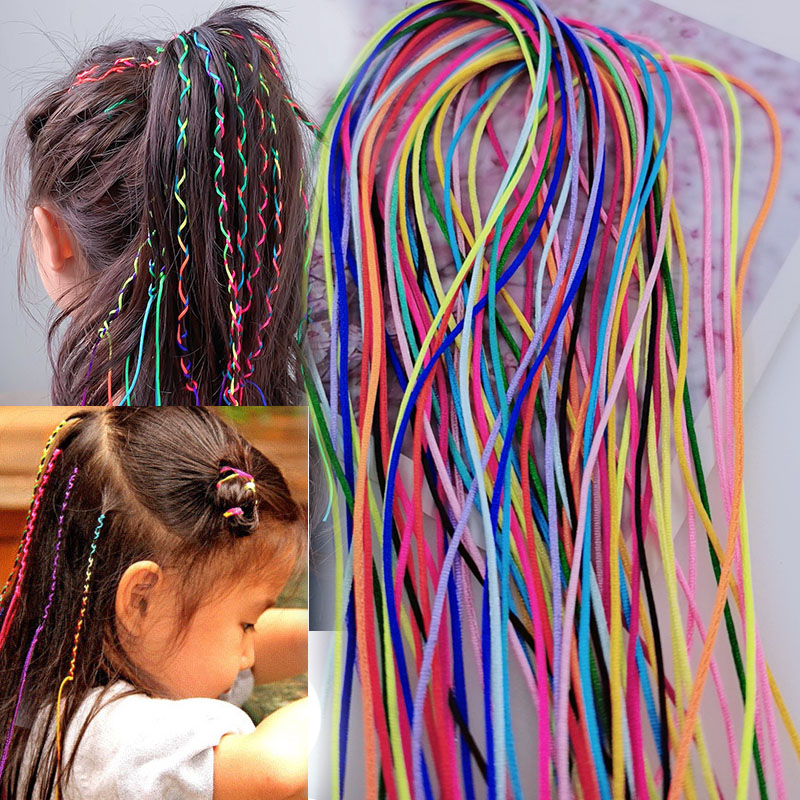 Cuerda trenzada para el pelo para mujer, banda para el pelo con degradado de Hip Hop, diadema, tocado, cinta para niños