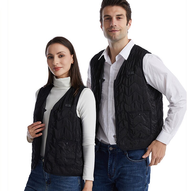 8 Heated Vest Jacket Men Women Coat Clothes Intelligent Electric Heating Thermal Warm Clothes Winter Heated Hunt -40
