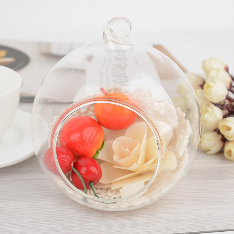 Kristall Runde Glas Hängen Teelicht Kerzenhalter Kerzenhalter Abendessen Dekor Hause Hochzeit Party Abendessen Dekor dekoration maison