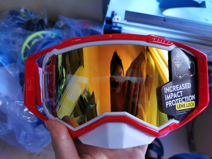 prospekt motocross briller terrengsykkel briller mx atv mtb goggle skitt sykkel av vei moto goggle motorsykkel hjelm glass: Klar