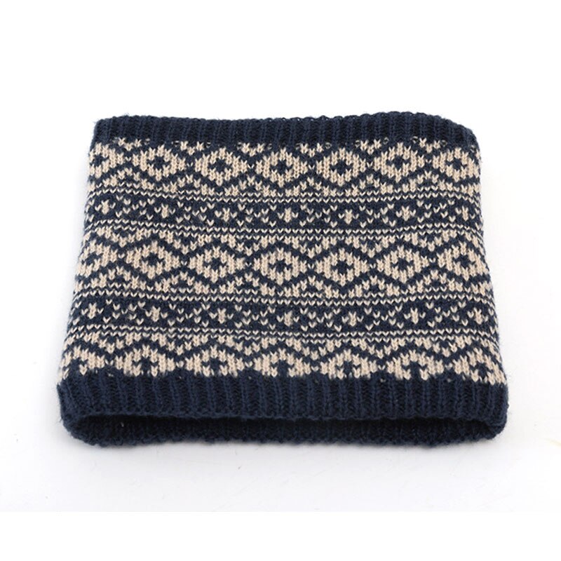 Vinter tykk strikket hals smekke halsvarmer ring skjerf utendørs skiklatring skjerf fløyels krage skjerf unisex twist ring skjerf