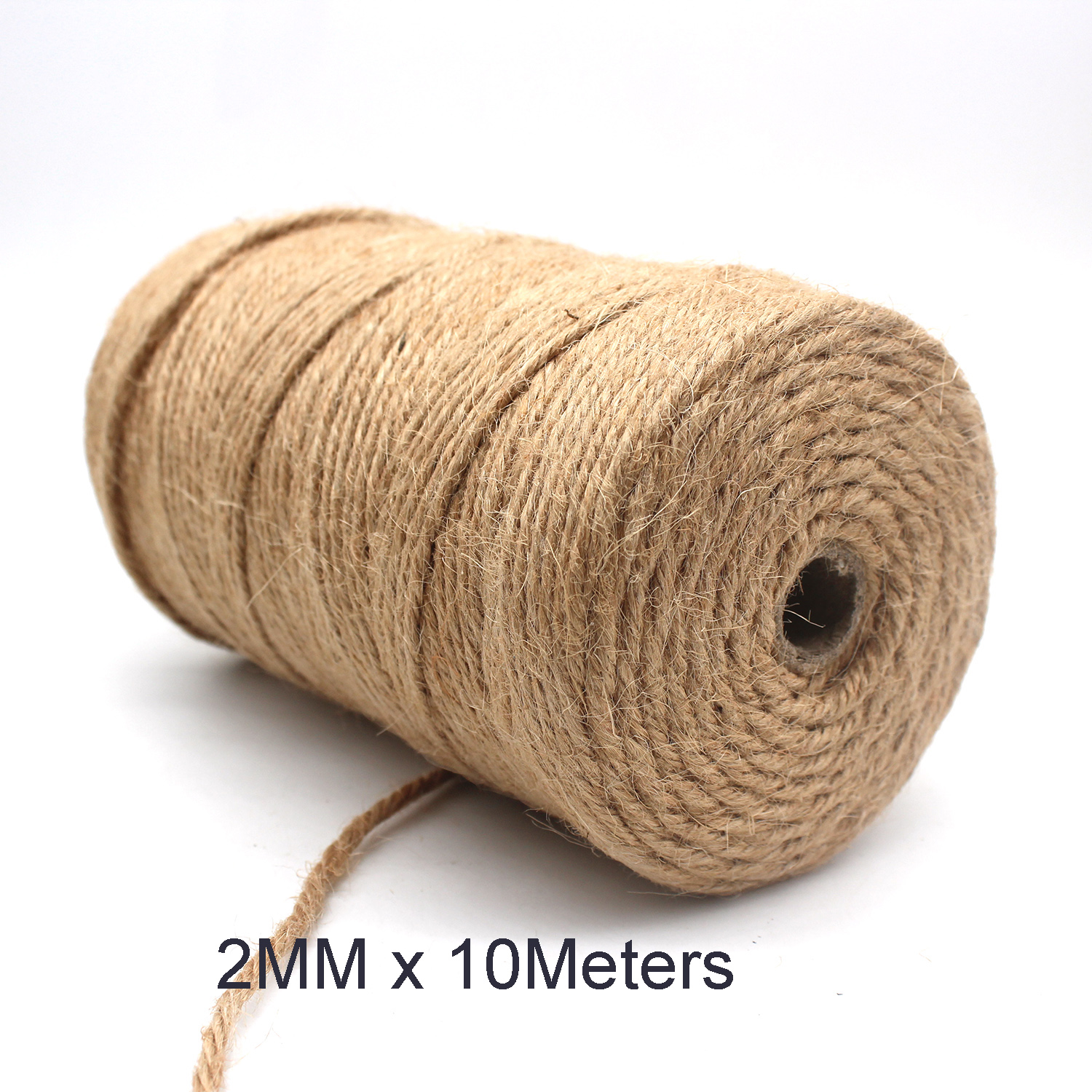 Natuurlijke Jute Touw String Lint Voor DIY Ambachten Bruiloft Kerst Home Decortion Vintage Jute Koord Touw Draad Naaien Party: Antiek Zilver