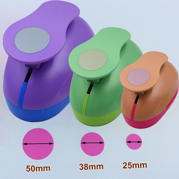 3pcs 25mm 35mm 50mm paper cutter дырокол Circel Flower punch hole puncher eva foam Scrapbook punchers DIY perforadora de papel