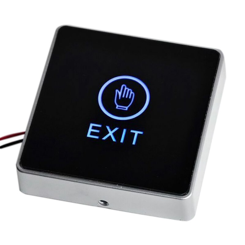 -Push Press Exit Button Door Eixt Release Button for Access Control System for Home Security Protection with LED Indicator