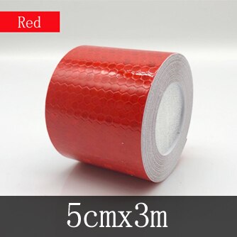 3M Reflective Tape For Bike Safety White Red Yellow Blue Stickers Bicycle Accessories: 50mmx3M red
