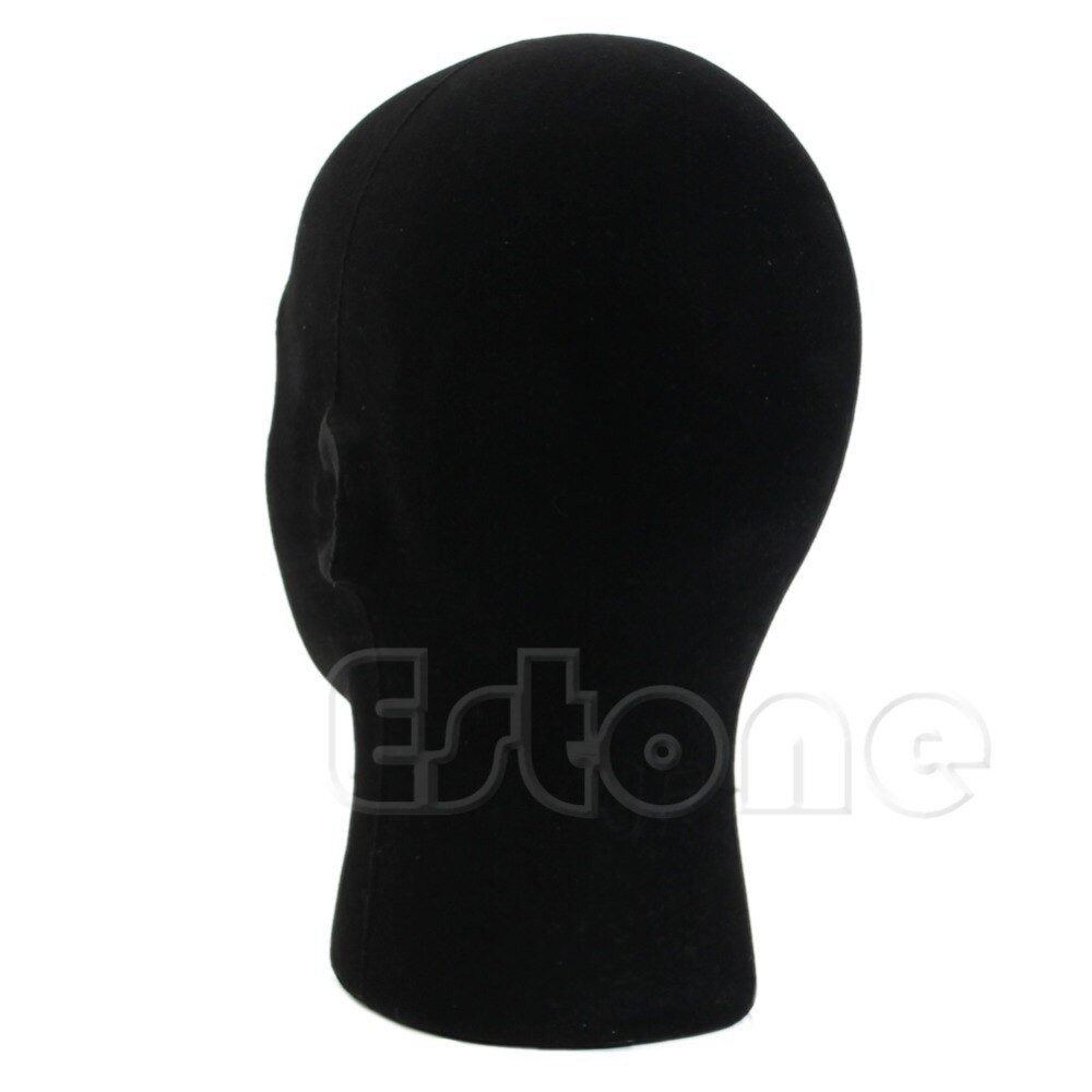 On 1pc mannelijke piepschuim mannequins, mannequin hoofd, pruiken, brillen, petten displaystandaard