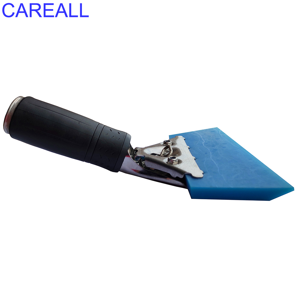 Careall blue max abzieher mit griff für vinylfolie, weiche gummibeschichtung, ppf-folie, auto-carbonfaser-montage, wasserwischerreiniger