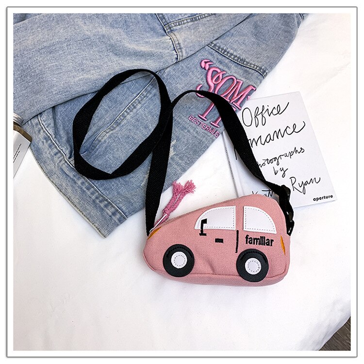 Mini Tas Excentrieke Persoonlijkheid Hong Kong Stijl Meisje Zak Auto Canvas Messenger Bag Kinderen Tas