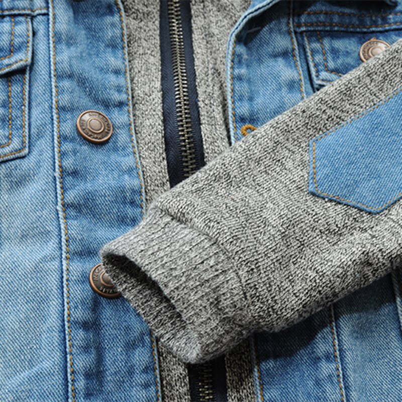 Jeansjackor för barn färgmatchande ärmstil bomull barn pojkar jeansjackor kläder för 2-14 år ytterkläder