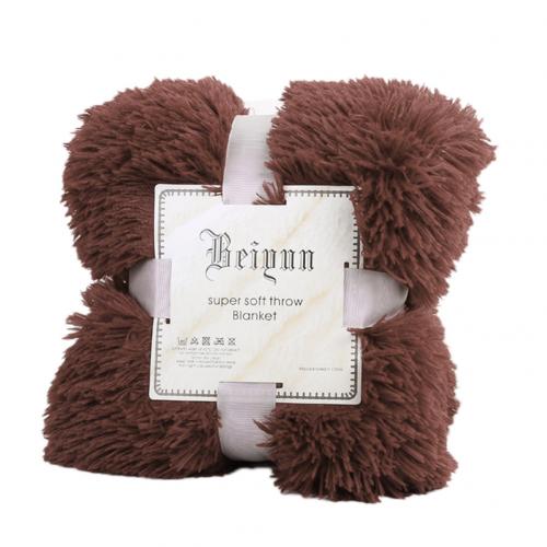 80x120cm doux moelleux Shaggy lit canapé couvre-lit literie feuille jeter couverture décorations de noël pour la maison couette: Coffee