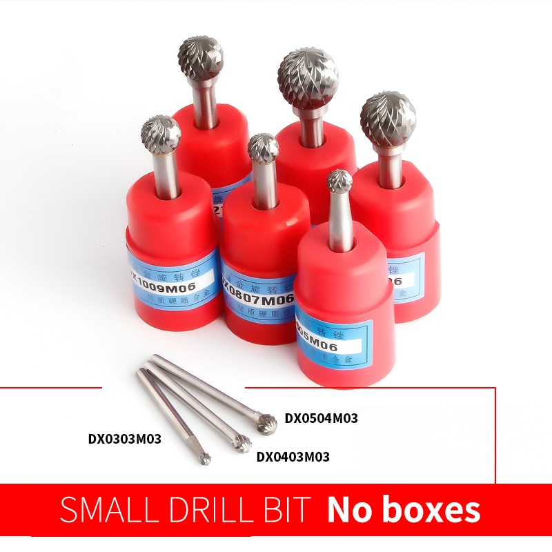 Yg8 legeret roterende fil 1 stk rund d-type dobbelt slids wolfram stål træudskæring slibehoved 3mm 4mm 5mm 8mm 10mm 16mm diameter