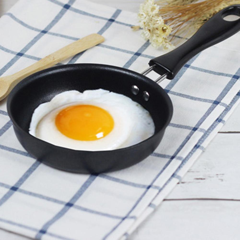 12Cm Mini Ei Koekenpan Non-stick Omelet Ontbijt Vlakke Bodem Pan Zuiver Ijzer Home Kitchen Tool Minder sticky Pot