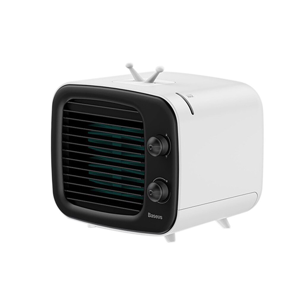 Portable Mini Air Conditioner Water Cool Cooling Fan Air Cooler Humidifier USB Desktop Air Cooler Fan with Water Tank Home 5V: Black