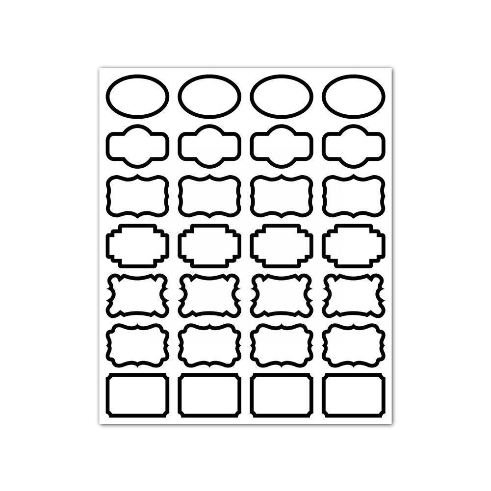 1Pcs DIY Spices Label Stickers Kitchen Accessories Container Gadgets Bottle PVC Food Blackboard Label Self-adhesive Kitchen
