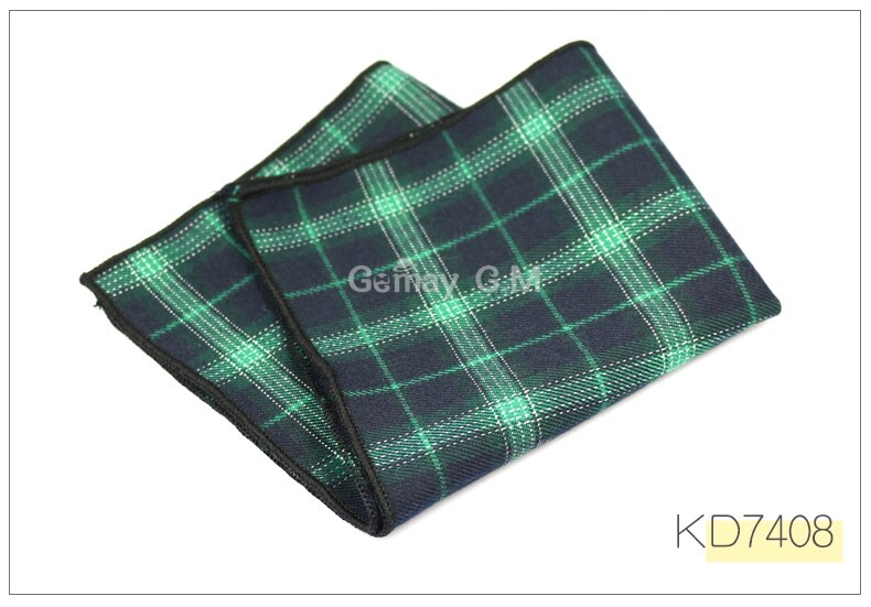 Cotton Mens Pocket Square Adult Plaid Hankerchief Scarves Vintage Hankies Men's Hanky Square Handkerchiefs