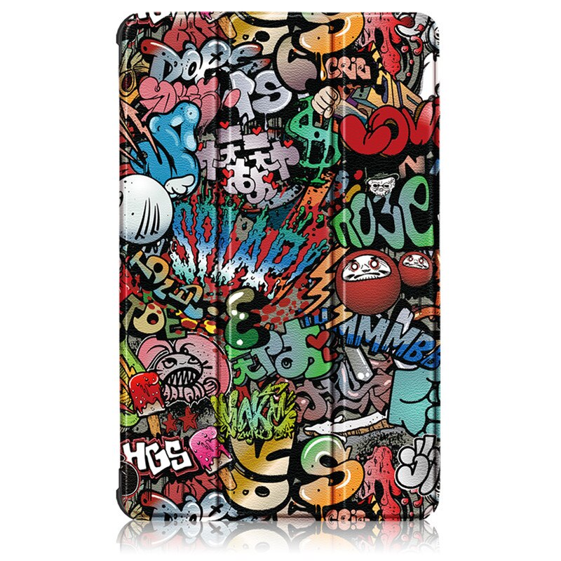 Tablet For Vankyo Matrixpad S30 Case 10.1 inch Tri Folding Funda For Vankyo Matrixpad S20 Cover Magnetic PU Leather PC Coque: graffiti / For MatrixPad S20