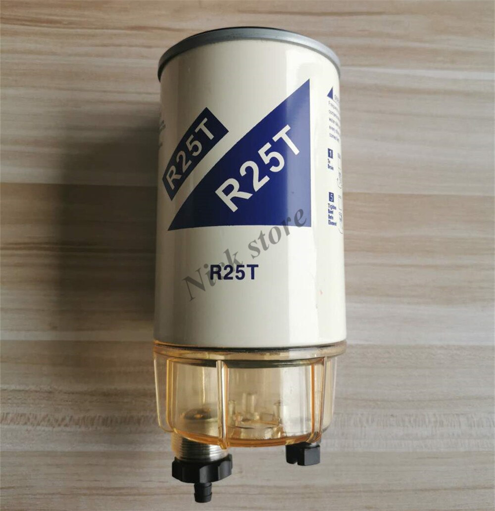 Brændstoffilter  r25t spin-on brændstoffilter / vand marine separator erstatter racor 320r- rac -01 20386081 2044633 fs19778: R25t filter og kop