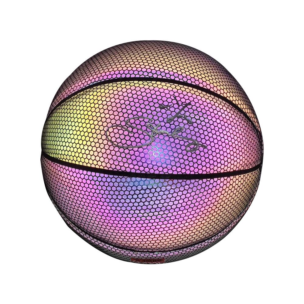 Ballon de basket Fluorescent sans batterie, brillant dans la nuit, brillant après le soleil, taille et poids officiels (S): Default Title