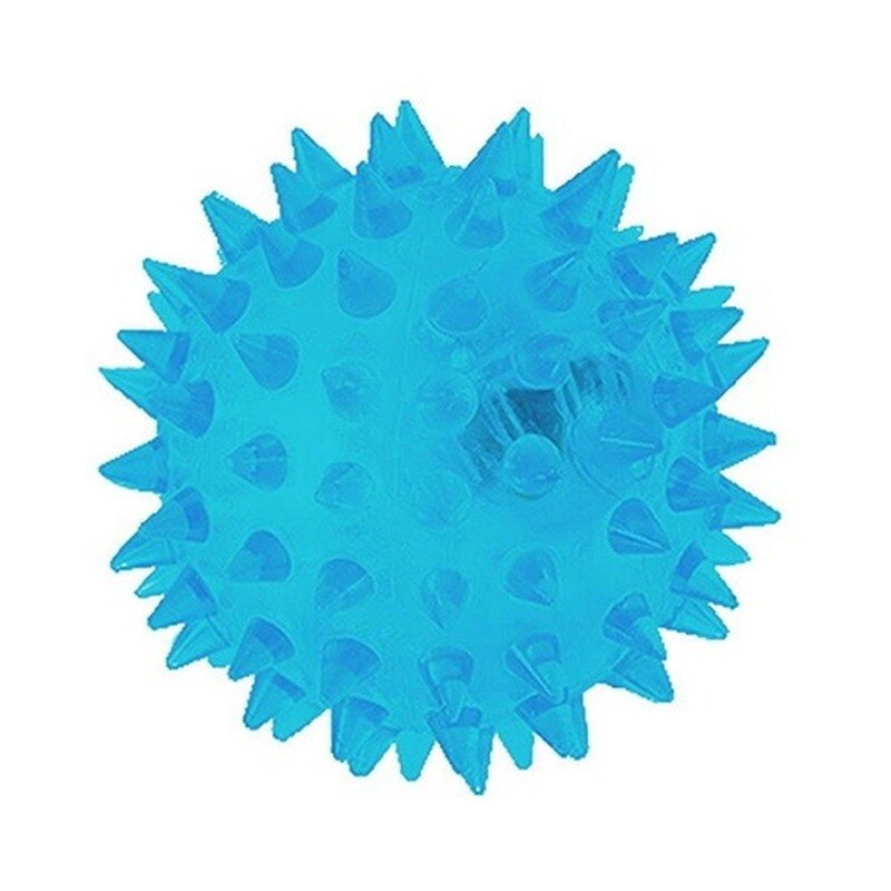 Pelota de goma Led para perro y cachorro, juguete bonito para masticar, Bola de erizo, accesorios para perros