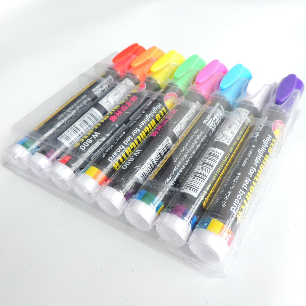 Bijenteelt Tool 8 Stuks Bee Pen 8 Kleuren Queen Bee Marker Pen Imker Markeerstift LED Board Markering Marker Bijenteelt Apparatuur