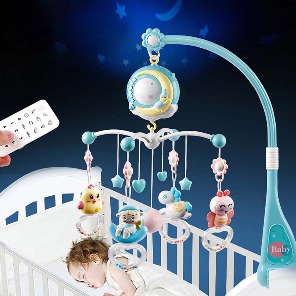 Giocattoli del bambino 0-12 Mesi Presepe Mobile Musical Box Con Il Supporto Toddlers Morbido Sonaglio Teether Del Bambino Appena Nato Letto Giocattoli educativi Ragazza