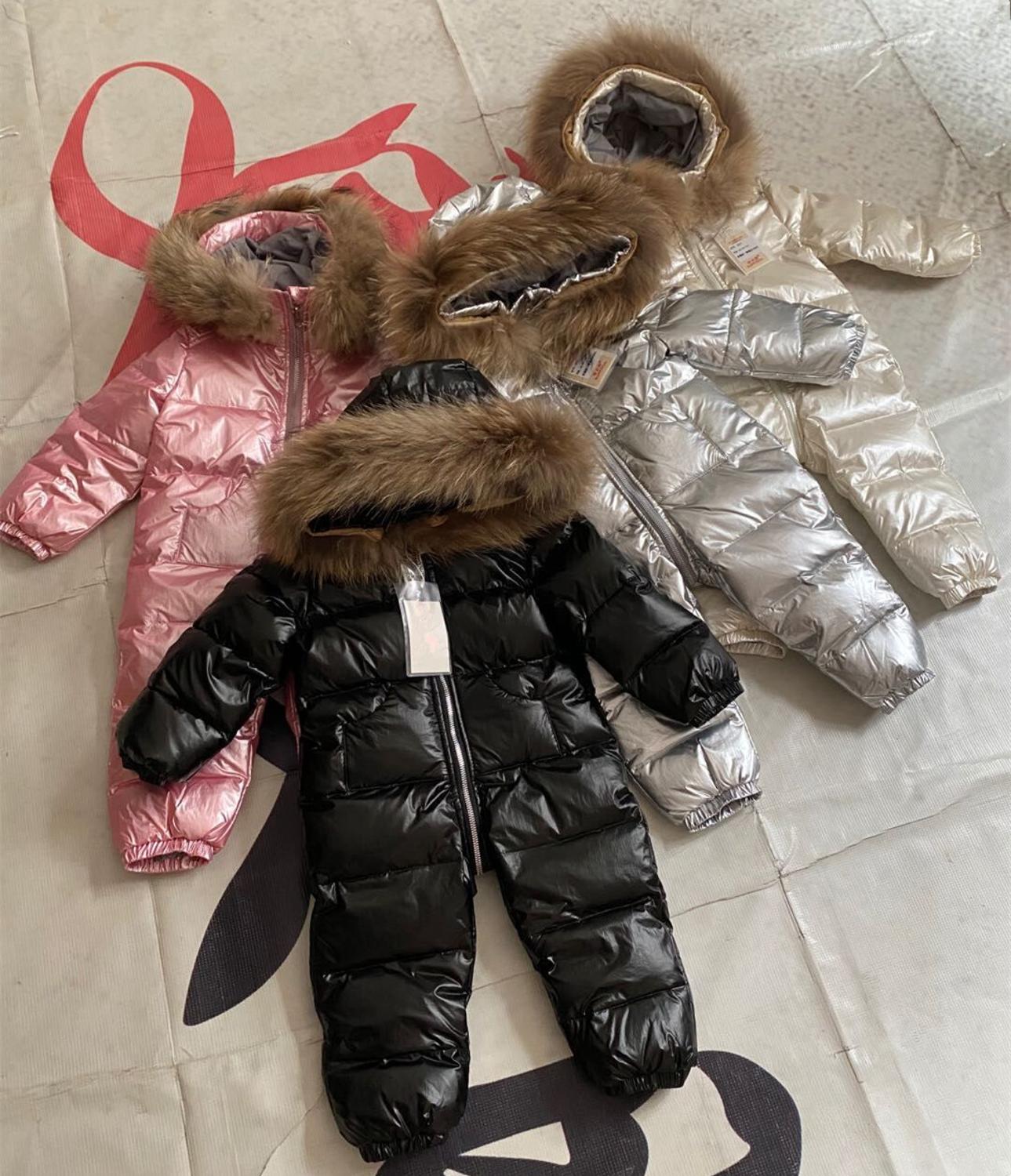 -30 -né hiver bébé barboteuse imperméable Snowsuit enfant en bas âge combinaison fille garçon vêtements salopette enfants vêtements de neige vêtements d'extérieur