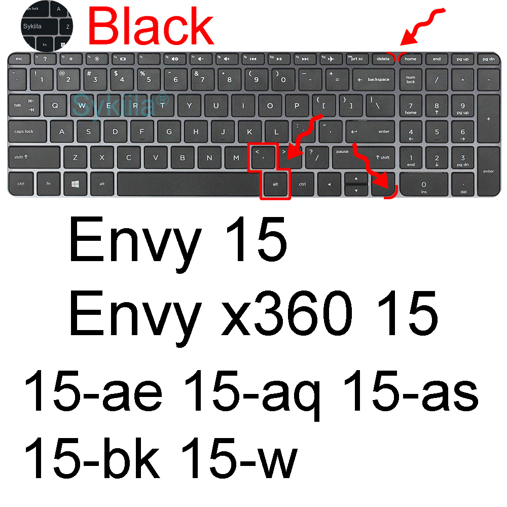 Toetsenbord Cover voor HP ENVY 15 16 15-ep 16-h 15 t x360 15-ew 15-ey 15-fe 15-fh 15-cn 15-dr 15-ed 15-ee 15-es Protector Skin Case: Rood