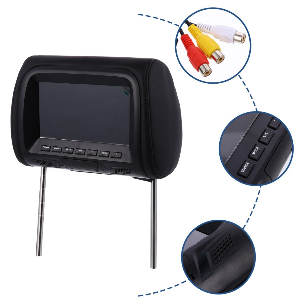 9 Inch Multifunctionele Auto TV Hoofdsteun Monitor voor Achterbank, IPS