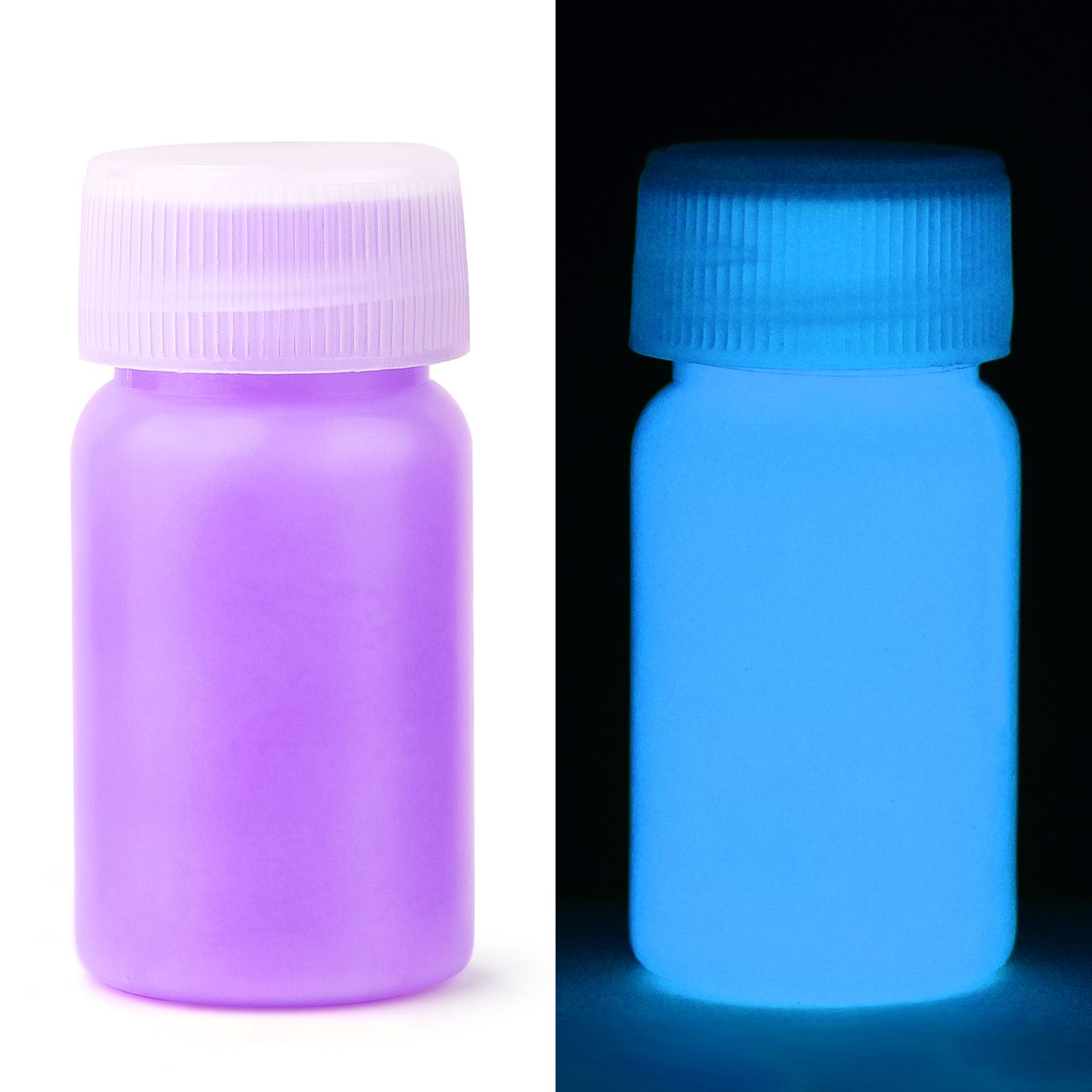 15g/ flasker fluorescerende pigment, langvarig lysende maling, automatisk glød, selvlysende akrylmaling, til kunst, festartikler: Rød