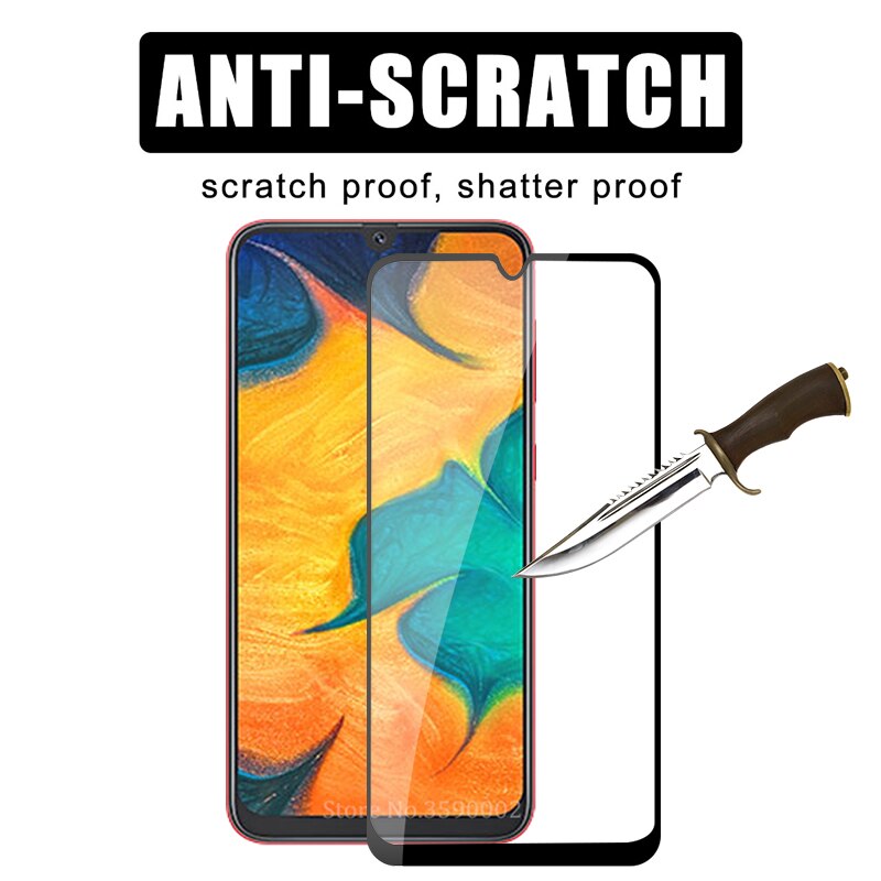 Verre trempé pour samsung galaxy A10 A20 A20E A30 A40 A50 A70 protecteur d'écran sur le samsung a 20 30 40 50 70 verre de protection