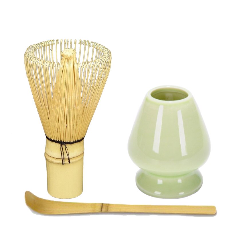Matcha narzędzie robić robienia zestaw bambusowa herbata trzepaczka herbata miarka ceramiczne naczynie na herbatę uchwyt robić ubijania Matcha trzepaczka japońska Teaware herbata narzędzie miska Sete: 03zestaw