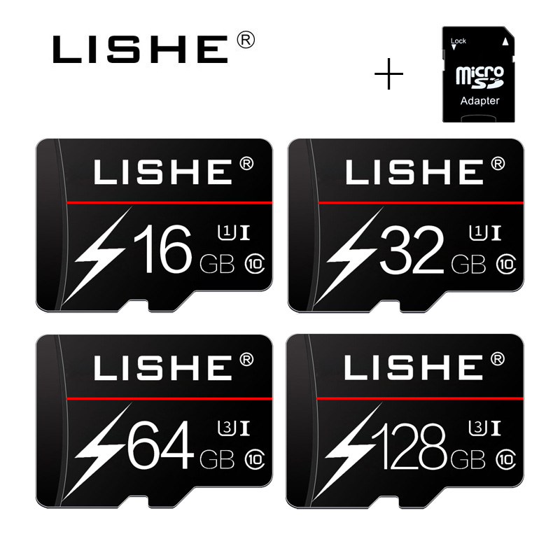 Echte capaciteit geheugenkaart 128gb 64gb 32gb 16gb klasse 10 u3 u1 micro sd-kaart geheugenkaart tf flashkaart met retailverpakking
