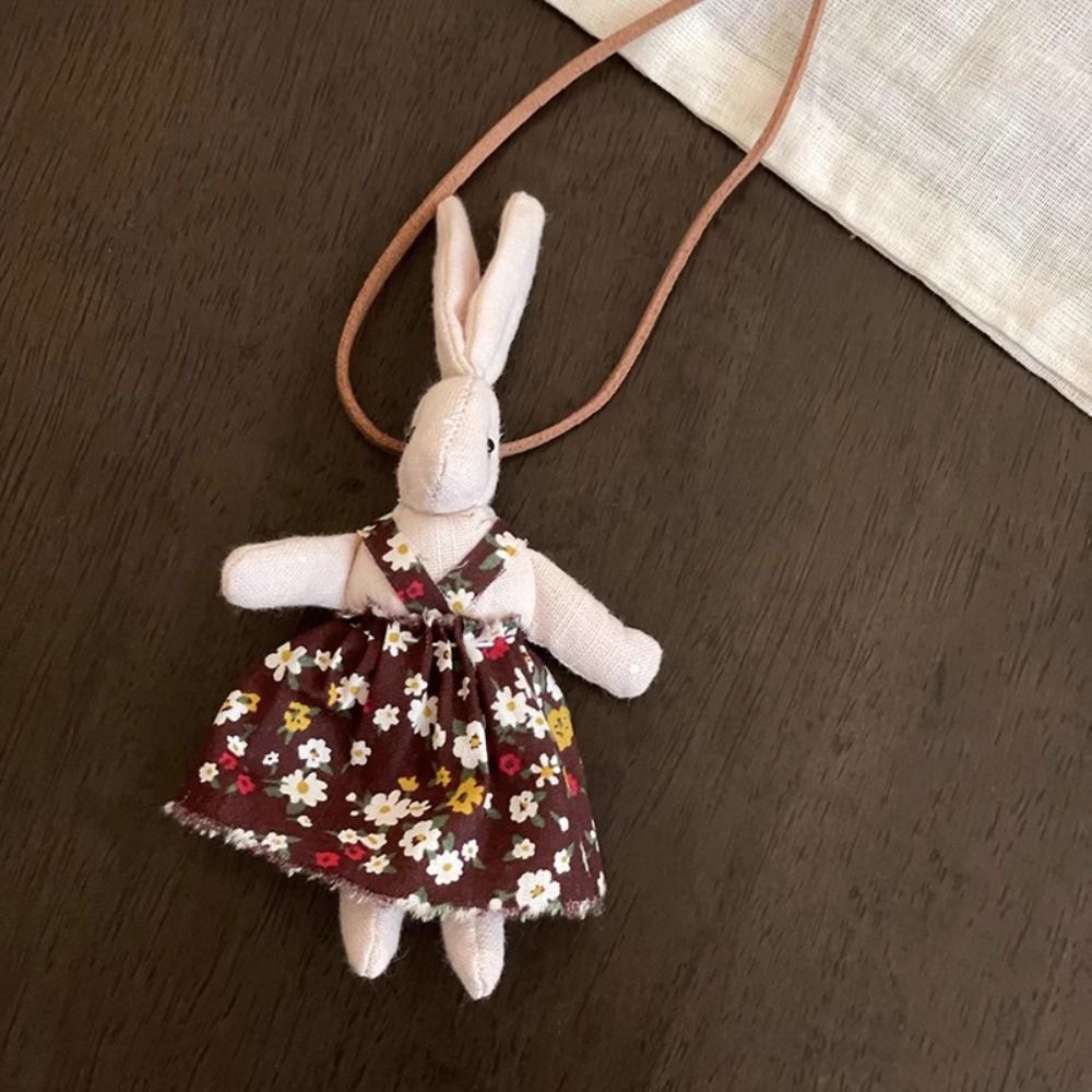 zur Seite fahren Kette Zubehör Stoff freundlicher Halskette Hase Pilz niedlichen Ebene Anhänger Schlüsselband Stoff Kawaii hängende Ornamente