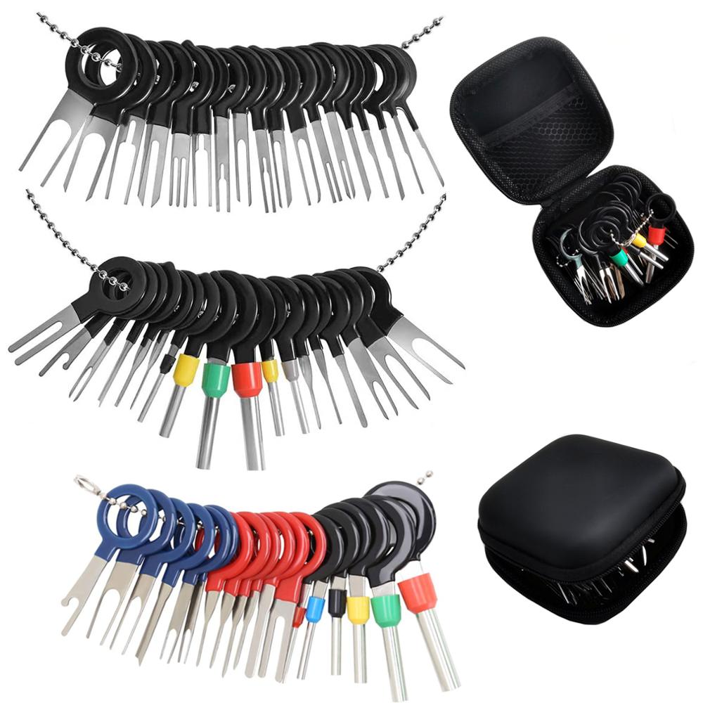 Neue Auto Terminal Entfernung Werkzeug Draht Stecker Stecker Puller Release Pin Extractor Kit Für Auto Stecker Reparatur Werkzeug Mit lagerung tasche