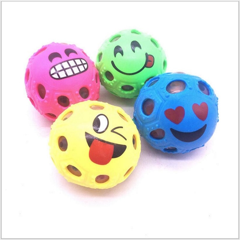 1 stuk grappige smileygezicht anti-stressbal voor stemmingsspelletjes voor volwassenen, knijpverlichting