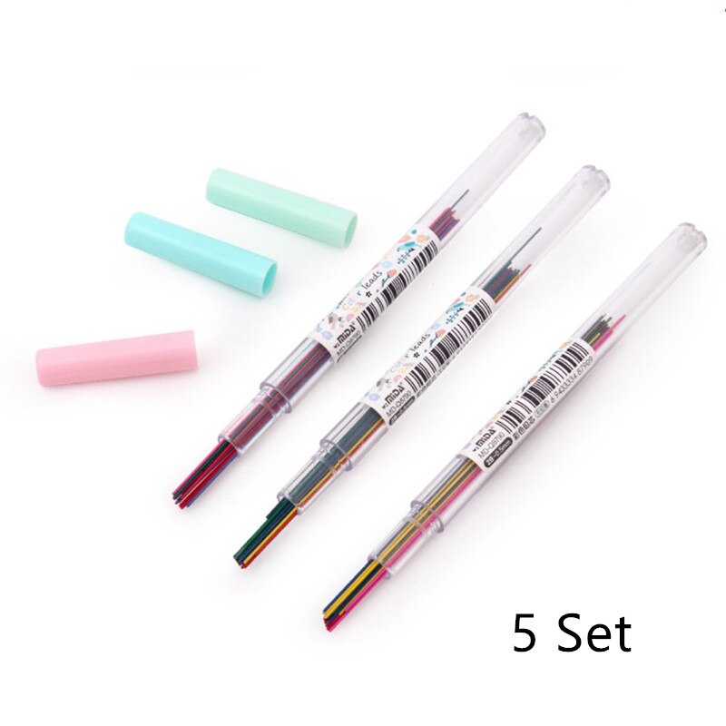 15pcs/set Colorful Mechanical Pencil Lead 0.5 /0.7 Mm Art Sketch Drawing Colored Lead School Office Supplies: 5 set of 0.7mm